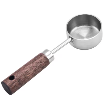 木製ハンドル付き ステンレスコーヒーメジャースプーン 15ml 計量スプーン